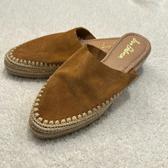 Sam Edelman Suede Espadrille Mules - Picture 1 of 7